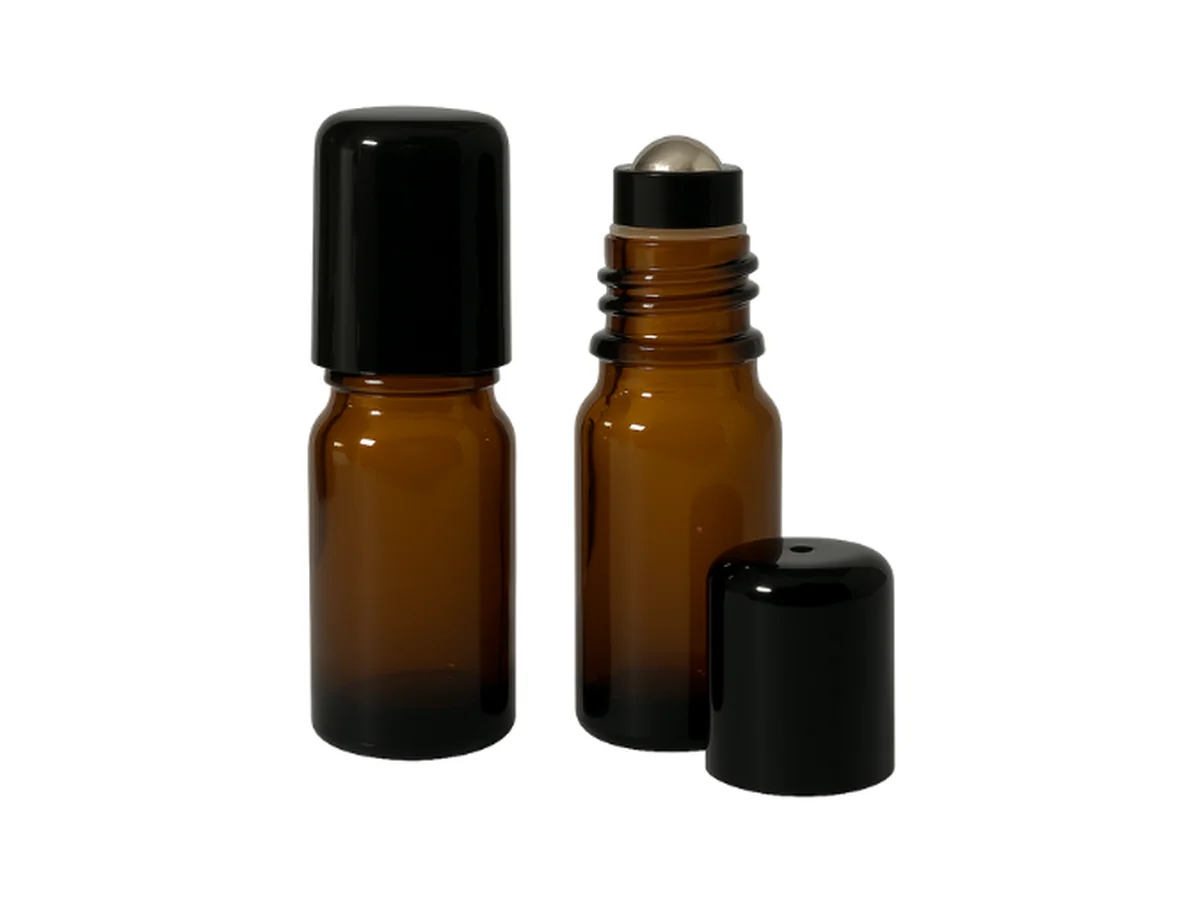 Frasco vidro âmbar R18 roll-on premium 10 ml
