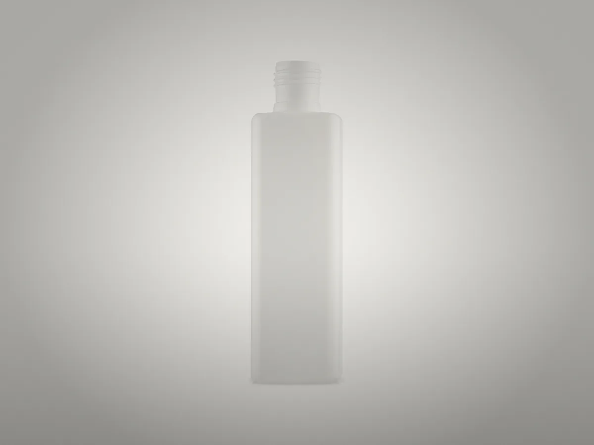 Garrafa Frasco Square 200ml em PEAD